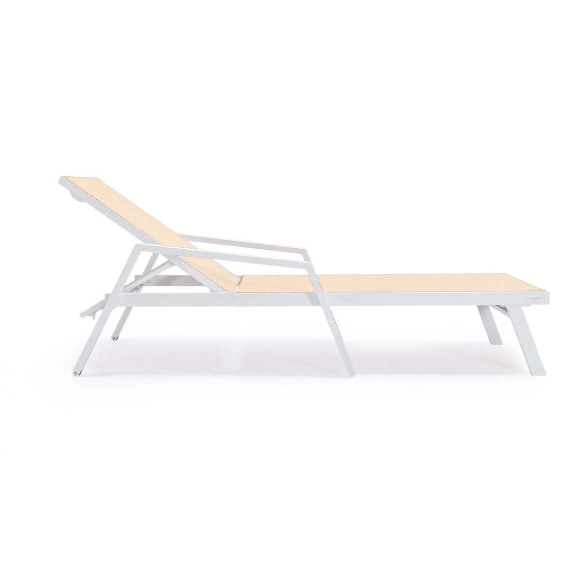Marlin Aluminum Outdoor Chaise Lounge Chair with Sling Fabric Seat - Elax Furniture