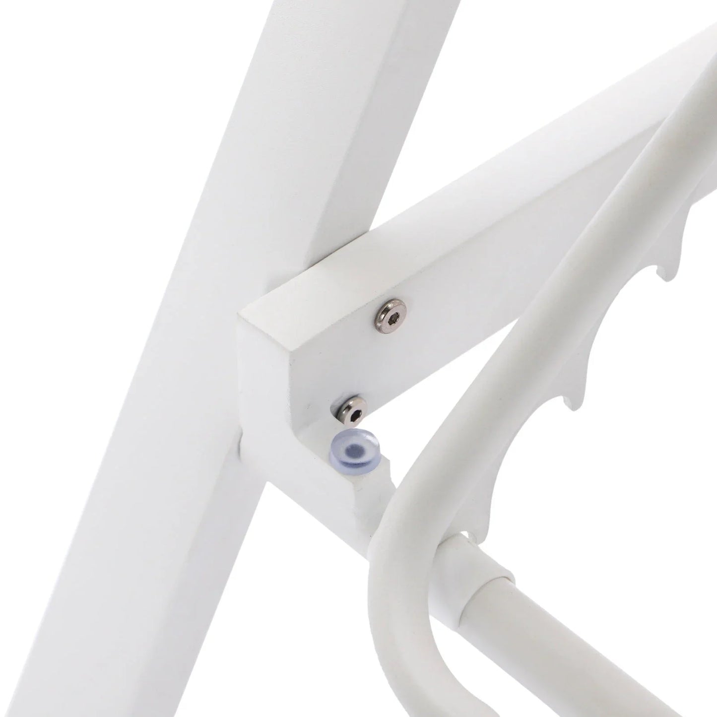 Marlin Patio Chaise Lounge Chair with Armrests in White Aluminum Frame, Set of 2 - Elax Furniture