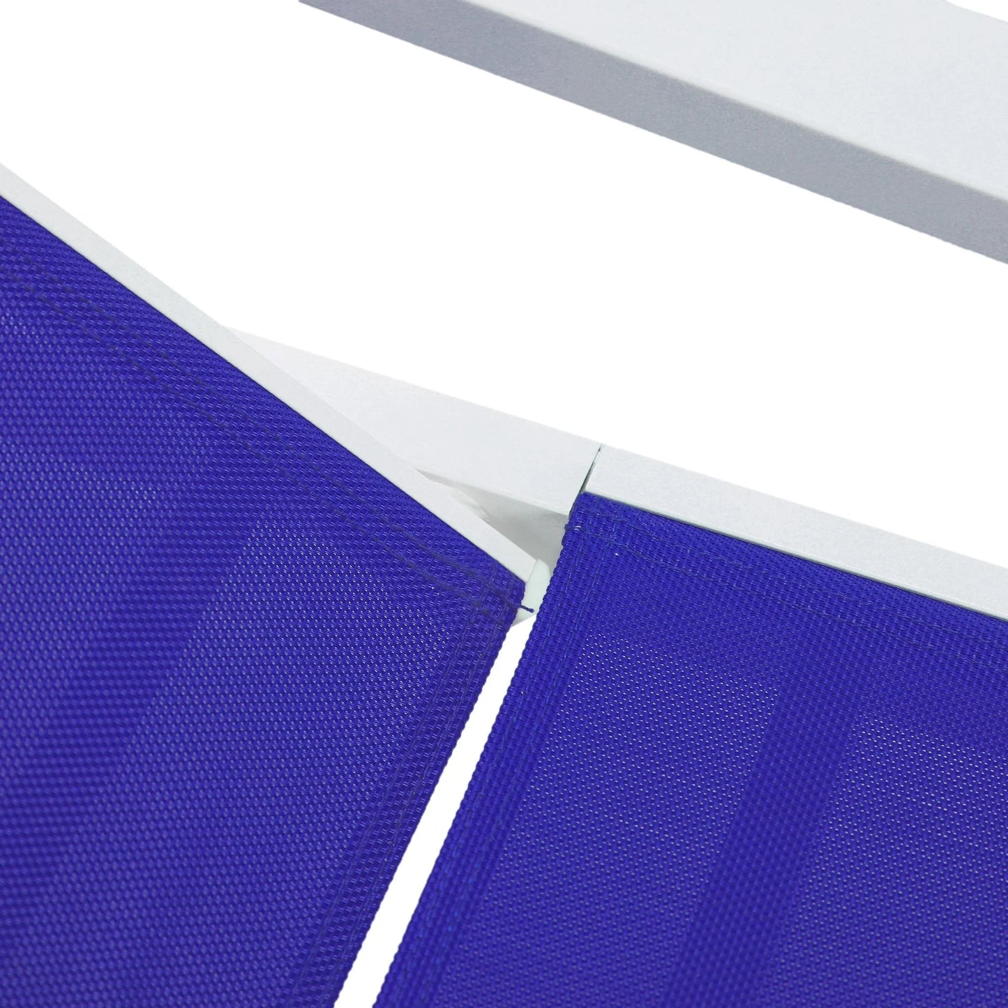 Marlin Aluminum Outdoor Chaise Lounge Chair with Sling Fabric Seat - Elax Furniture