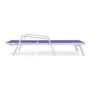 Marlin Aluminum Outdoor Chaise Lounge Chair with Sling Fabric Seat - Elax Furniture