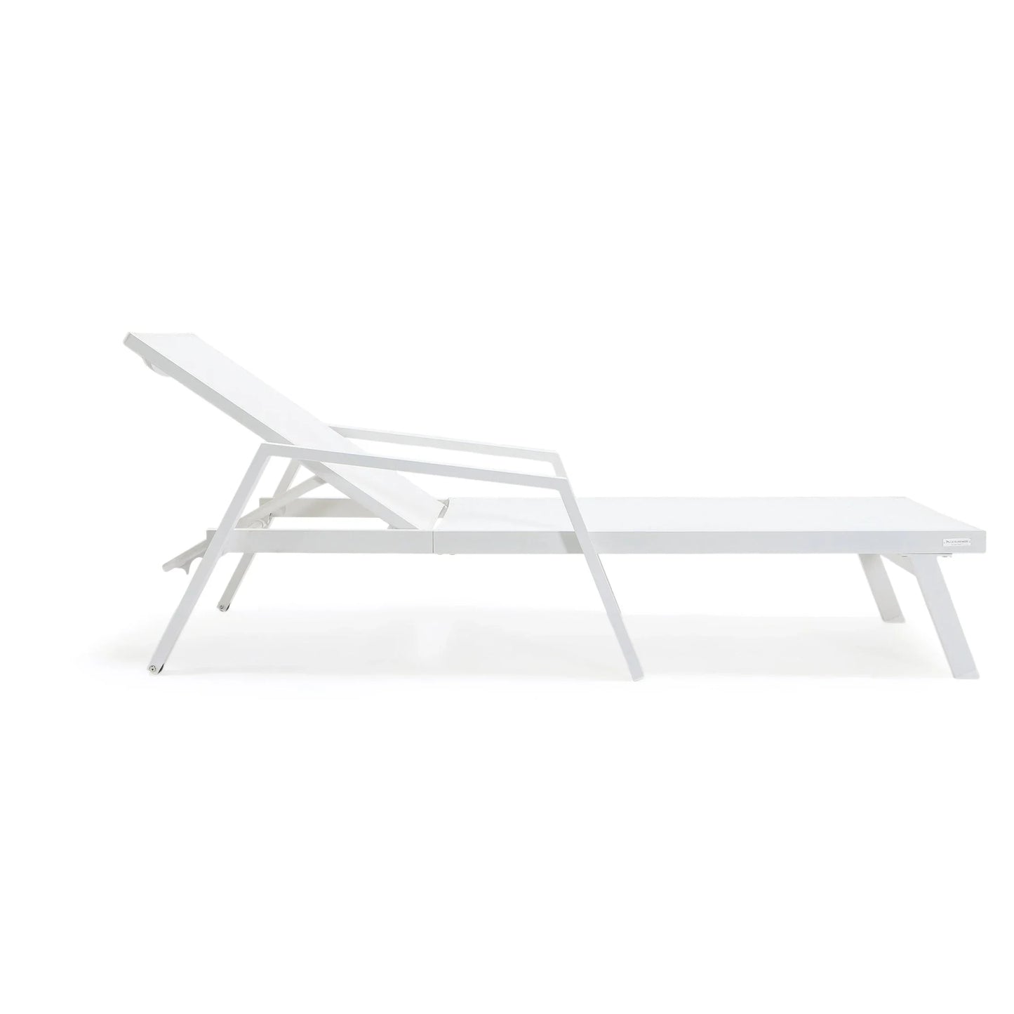 Marlin Aluminum Outdoor Chaise Lounge Chair with Sling Fabric Seat - Elax Furniture