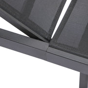 Marlin Patio Chaise Lounge Chair with Black Aluminum Frame, Set of 2 - Elax Furniture