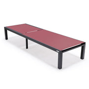 Marlin Patio Chaise Lounge Chair with Black Aluminum Frame, Set of 2 - Elax Furniture