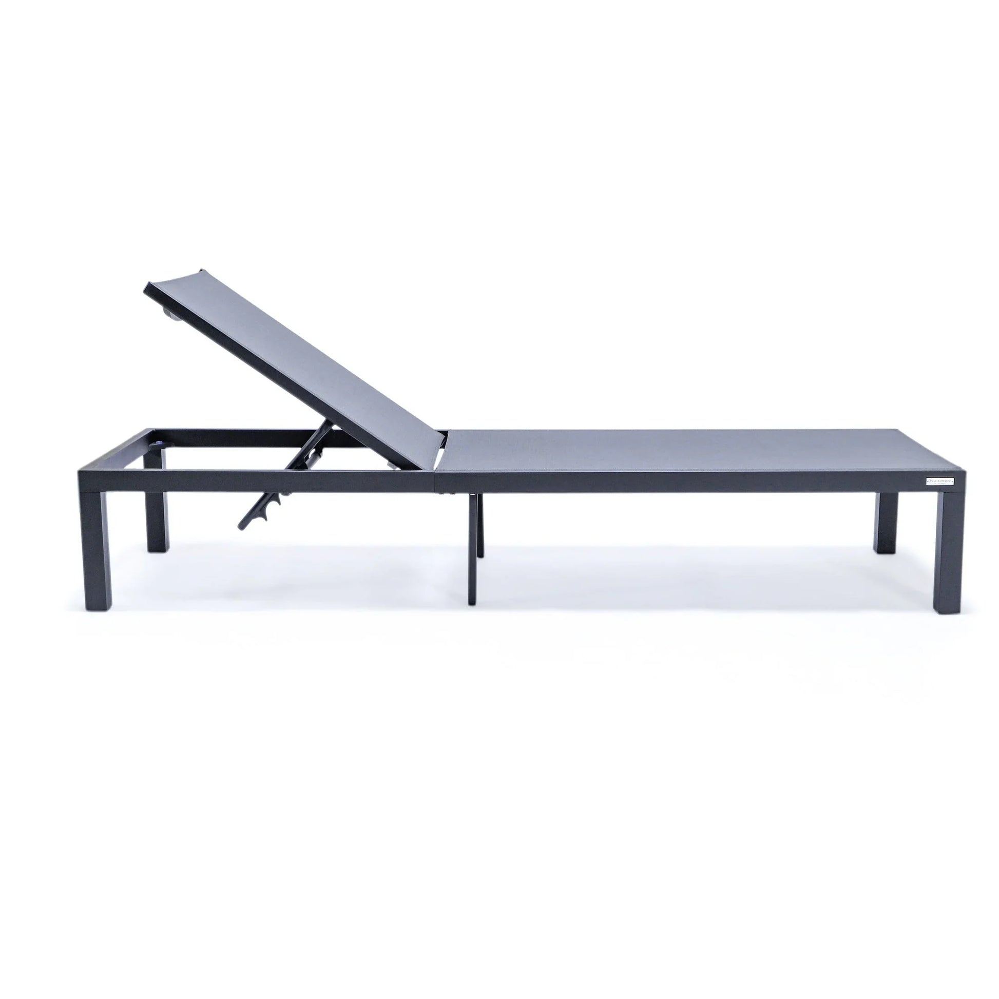 Marlin Aluminum Outdoor Chaise Lounge Chair with Sling Fabric Seat - Elax Furniture