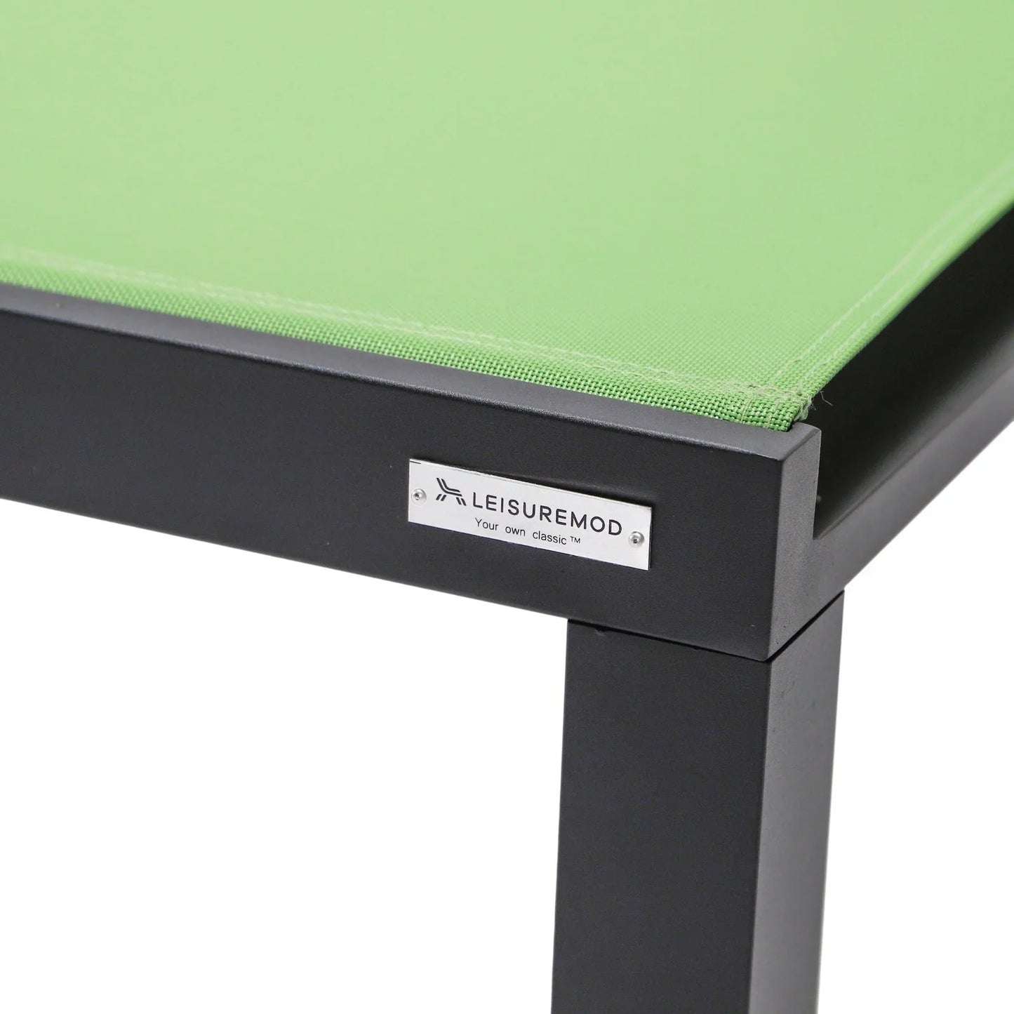 Marlin Patio Chaise Lounge Chair with Black Aluminum Frame, Set of 2 - Elax Furniture