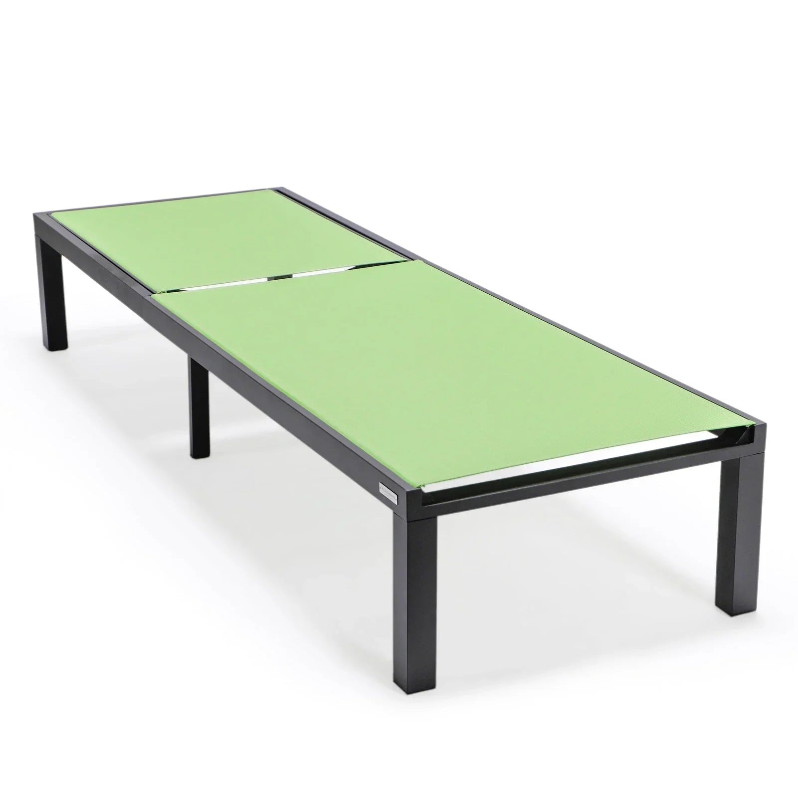 Marlin Patio Chaise Lounge Chair with Black Aluminum Frame, Set of 2 - Elax Furniture