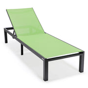 Marlin Aluminum Outdoor Chaise Lounge Chair with Sling Fabric Seat - Elax Furniture