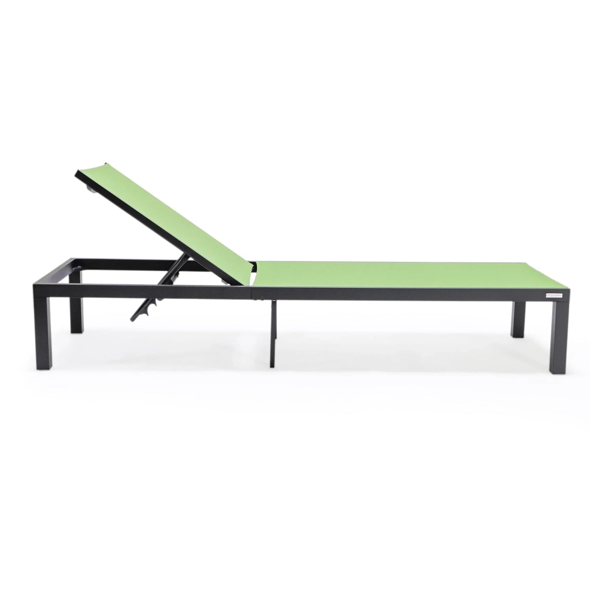 Marlin Aluminum Outdoor Chaise Lounge Chair with Sling Fabric Seat - Elax Furniture