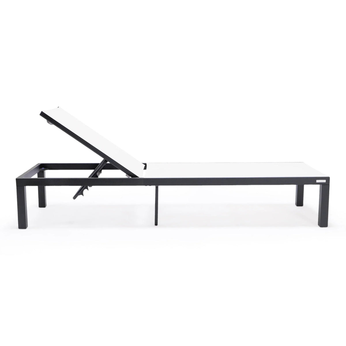 Marlin Aluminum Outdoor Chaise Lounge Chair with Sling Fabric Seat - Elax Furniture