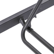 Marlin Modern Black Aluminum Outdoor Chaise Lounge Chair With Square Fire Pit Side Table Set of 2 - Elax Furniture