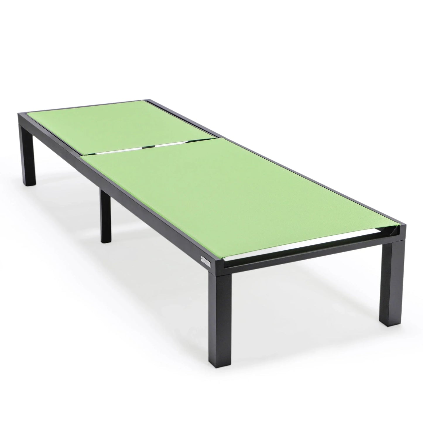 Marlin Aluminum Outdoor Chaise Lounge Chair with a Square Fire Pit Table - Elax Furniture