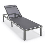 Marlin Aluminum Outdoor Chaise Lounge Chair with Sling Fabric Seat - Elax Furniture