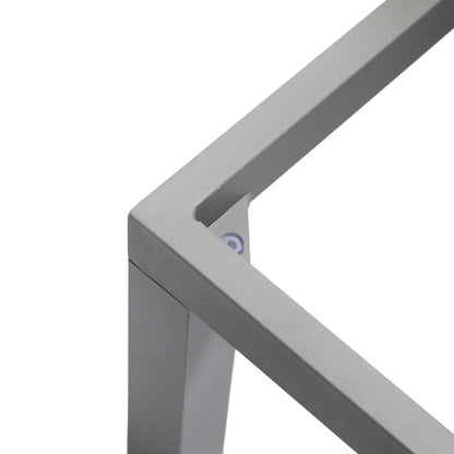 Marlin Patio Chaise Lounge Chair with Grey Aluminum Frame, Set of 2 - Elax Furniture