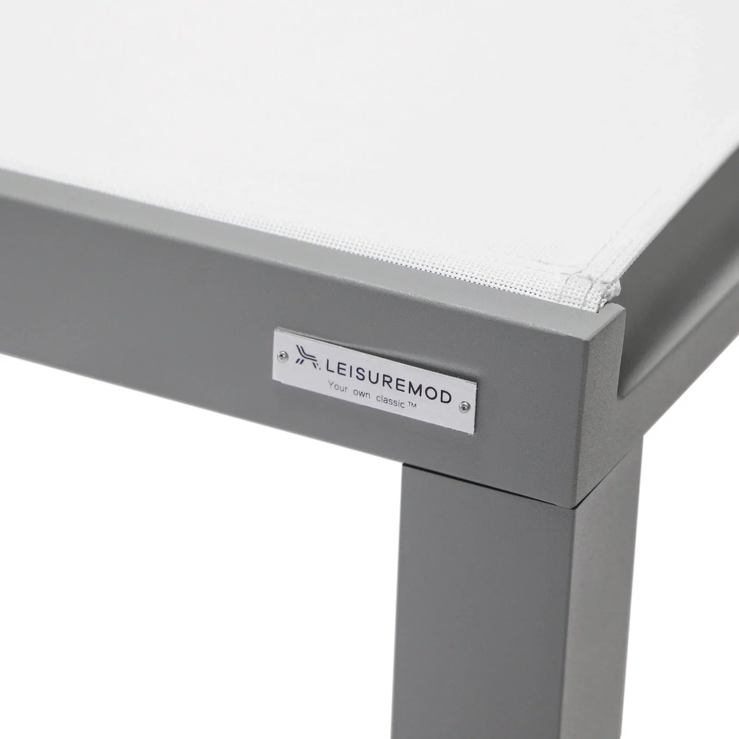 Marlin Patio Chaise Lounge Chair with Grey Aluminum Frame, Set of 2 - Elax Furniture