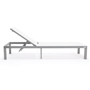 Marlin Aluminum Outdoor Chaise Lounge Chair with Sling Fabric Seat - Elax Furniture