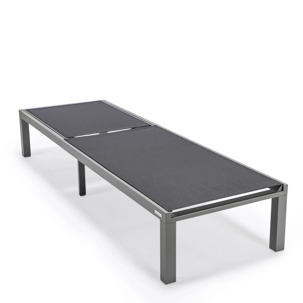 Marlin Aluminum Outdoor Chaise Lounge Chair with a Square Fire Pit Table - Elax Furniture