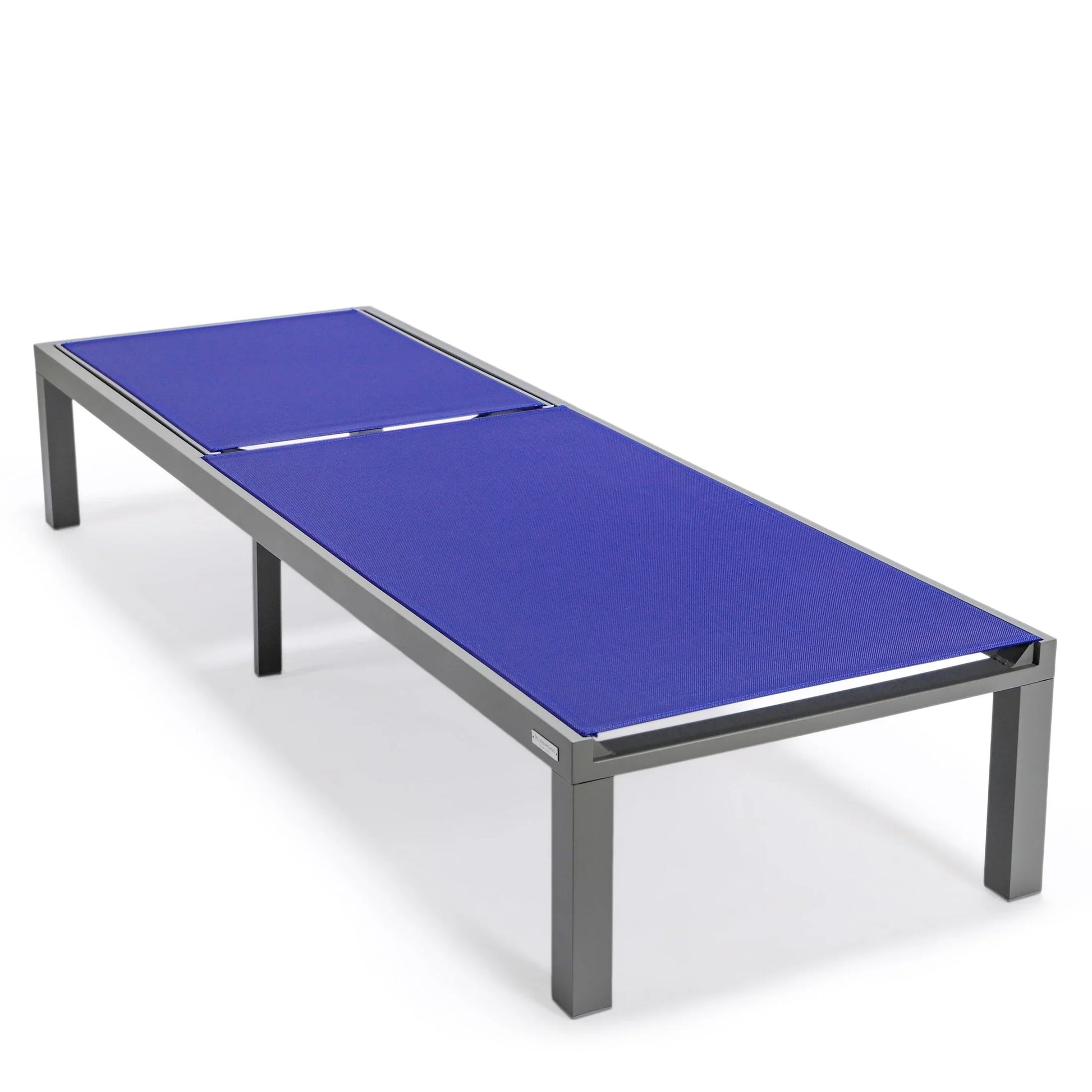 Marlin Aluminum Outdoor Chaise Lounge Chair with a Square Fire Pit Table - Elax Furniture