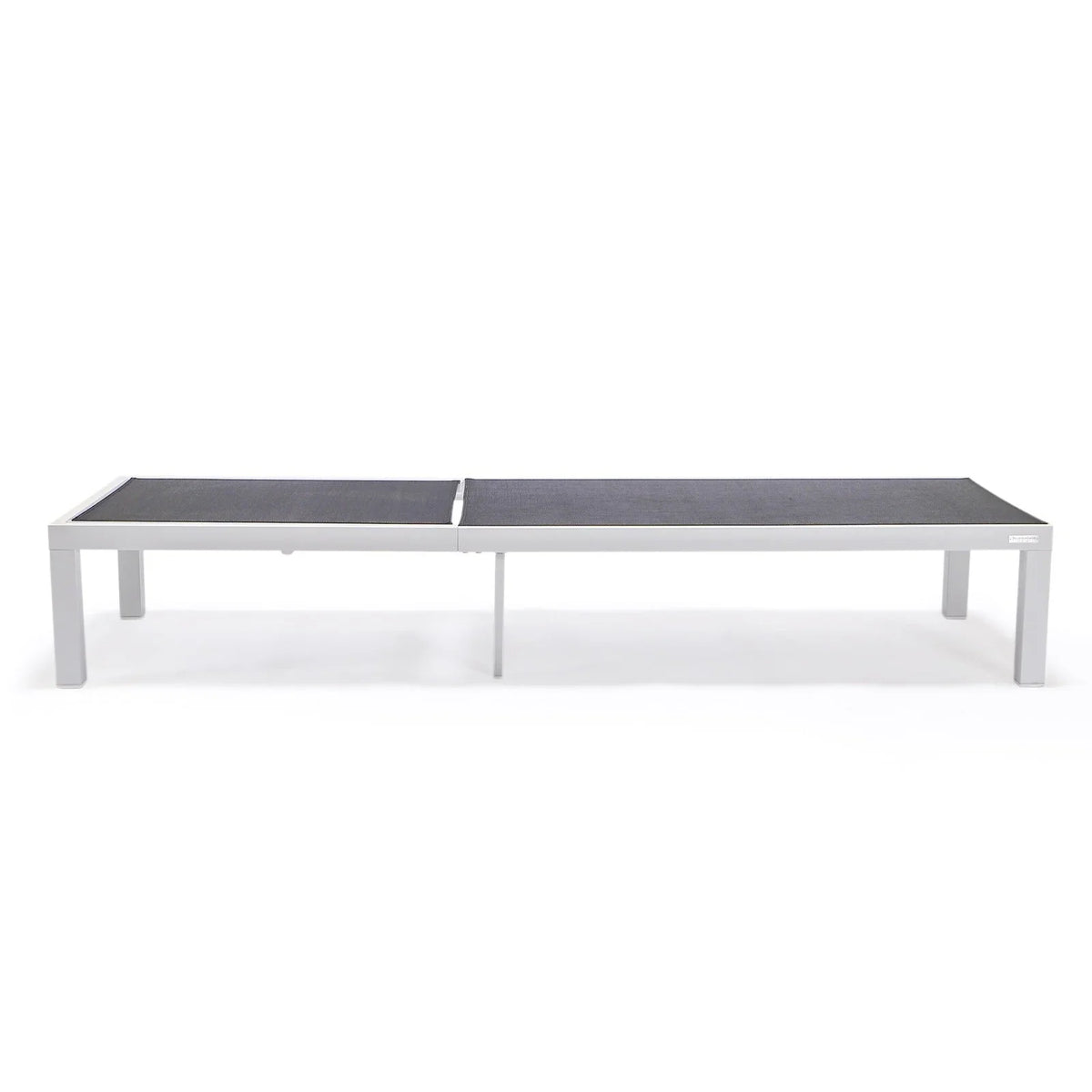 Marlin Patio Chaise Lounge Chair with White Aluminum Frame, Set of 2 - Elax Furniture