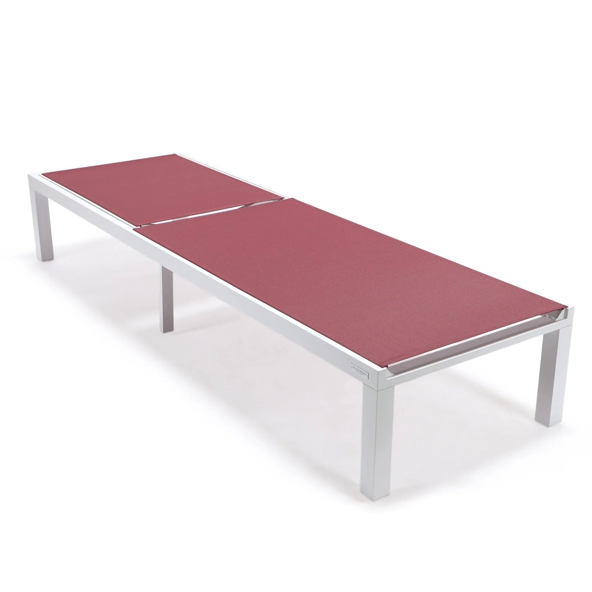 Marlin Aluminum Outdoor Chaise Lounge Chair with Sling Fabric Seat - Elax Furniture