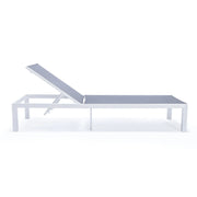 Marlin Aluminum Outdoor Chaise Lounge Chair with Sling Fabric Seat - Elax Furniture