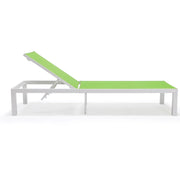 Marlin Aluminum Outdoor Chaise Lounge Chair with Sling Fabric Seat - Elax Furniture