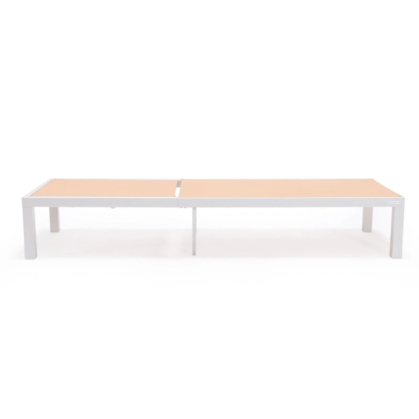 Marlin Patio Chaise Lounge Chair with White Aluminum Frame, Set of 2 - Elax Furniture