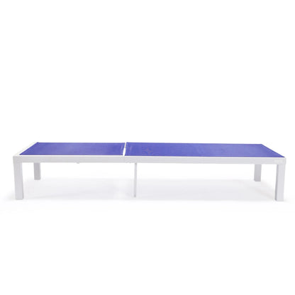 Marlin Aluminum Outdoor Chaise Lounge Chair with Sling Fabric Seat - Elax Furniture