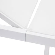 Marlin Patio Chaise Lounge Chair with White Aluminum Frame, Set of 2 - Elax Furniture