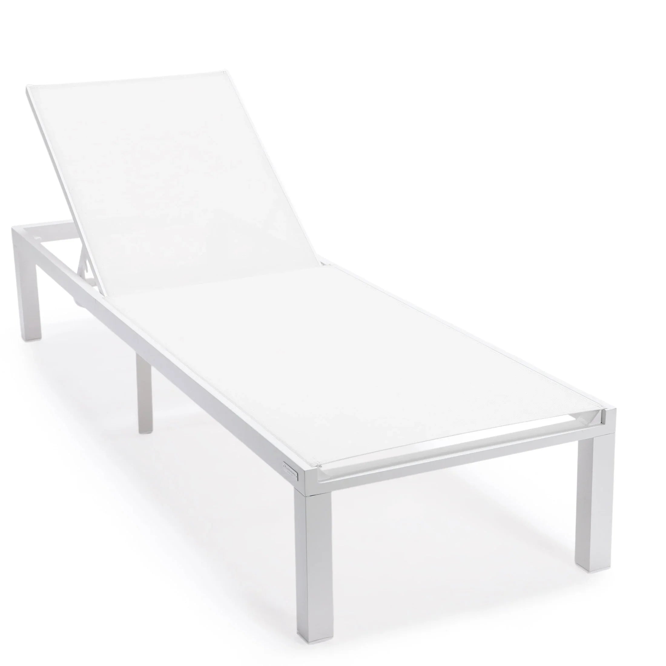 Marlin Aluminum Outdoor Chaise Lounge Chair with Sling Fabric Seat - Elax Furniture