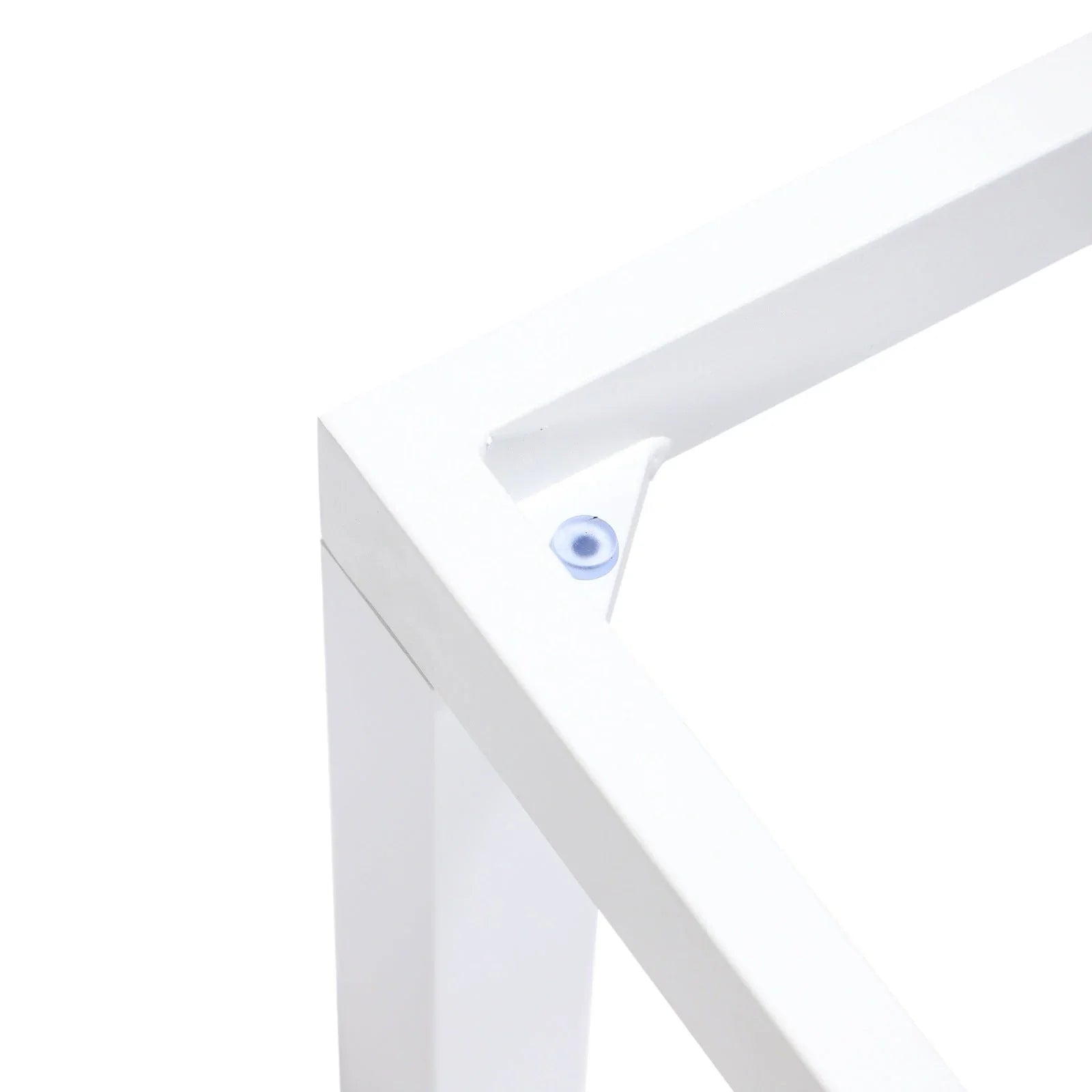 Marlin Modern White Aluminum Outdoor Chaise Lounge Chair With Square Fire Pit Side Table Set of 2 - Elax Furniture