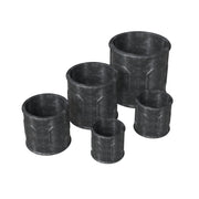 Meadow 5-Piece Fiberstone and MGO Clay Planter Set, Mid-Century Modern Round Planter Pot for Indoor and Outdoor - Elax Furniture
