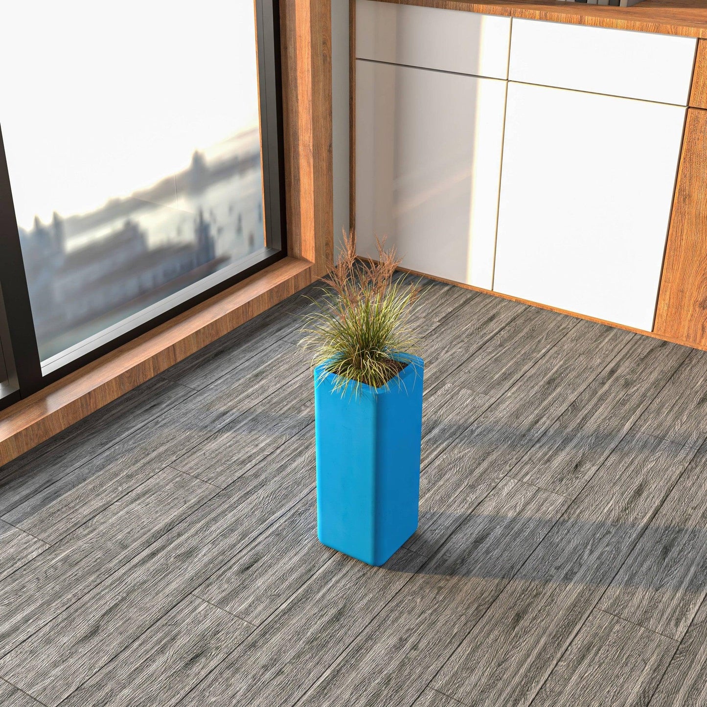 Marquee Fiberstone and MGO Clay Square Planter Pot for Indoor and Outdoor - Elax Furniture