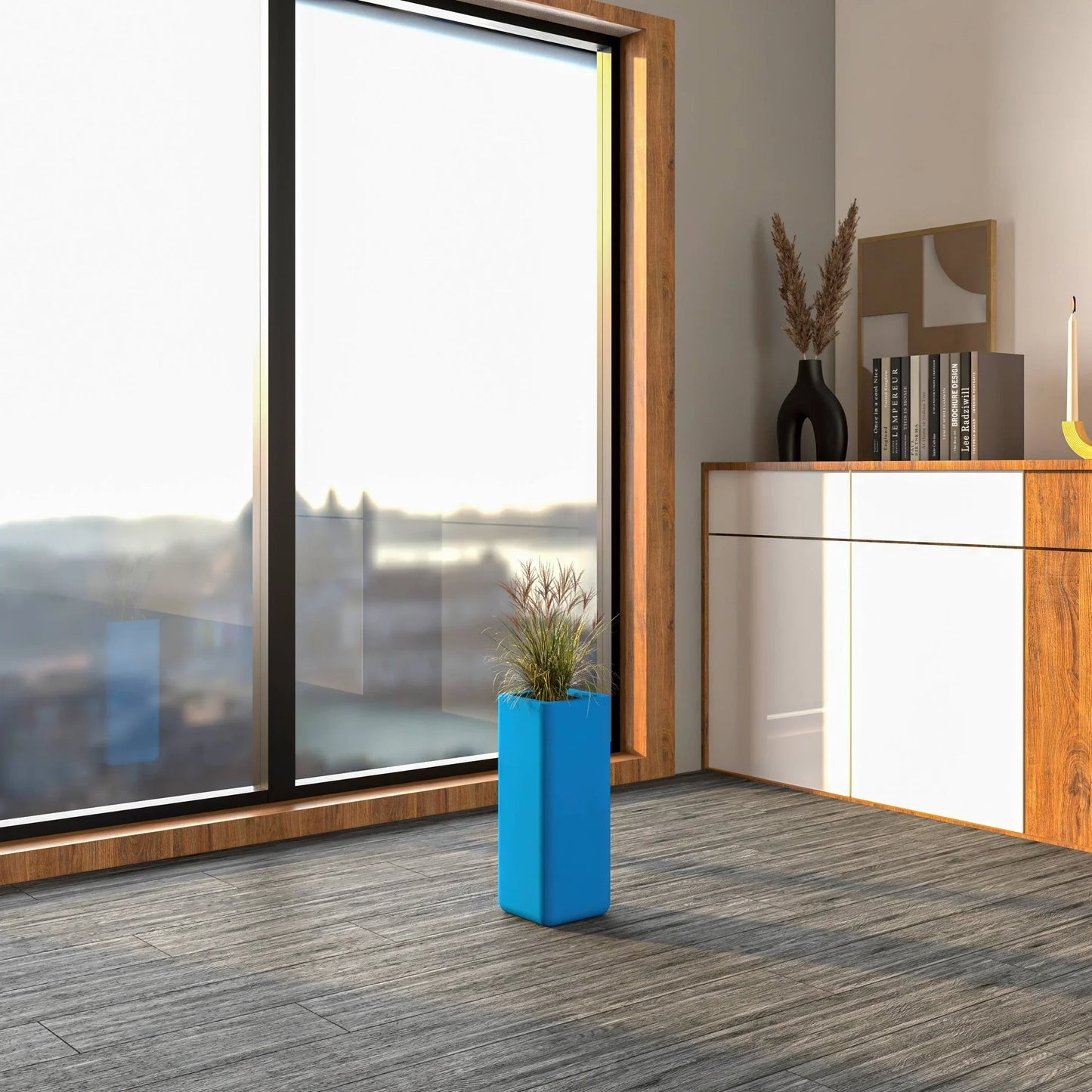 Marquee Fiberstone and MGO Clay Square Planter Pot for Indoor and Outdoor - Elax Furniture