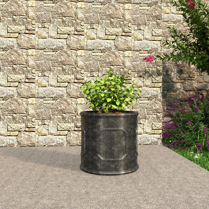 Meadow Fiberstone and MGO Clay Modern Round Planter Pot for Indoor and Outdoor - Elax Furniture
