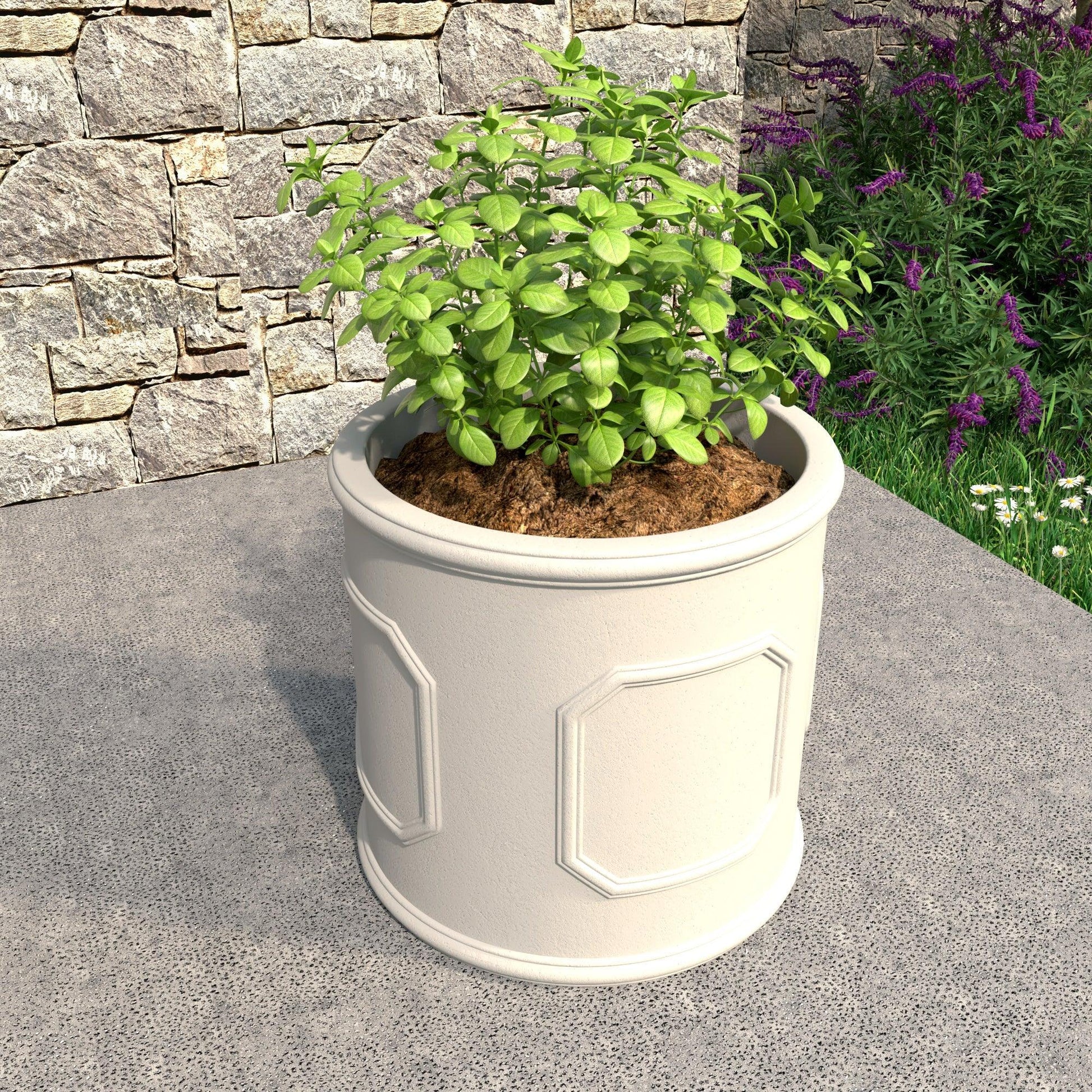 Meadow Fiberstone and MGO Clay Modern Round Planter Pot for Indoor and Outdoor - Elax Furniture
