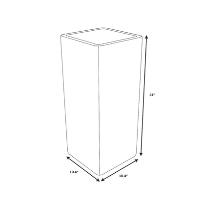 Marquee Fiberstone and MGO Clay Square Planter Pot for Indoor and Outdoor - Elax Furniture
