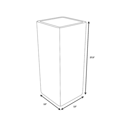 Marquee Fiberstone and MGO Clay Square Planter Pot for Indoor and Outdoor - Elax Furniture
