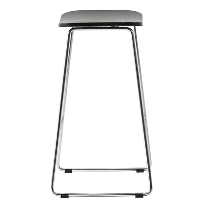 Melrose Modern Wood Counter Stool With Chrome Frame Set of 2 - Elax Furniture
