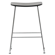 Melrose Modern Wood Counter Stool With Chrome Frame - Elax Furniture