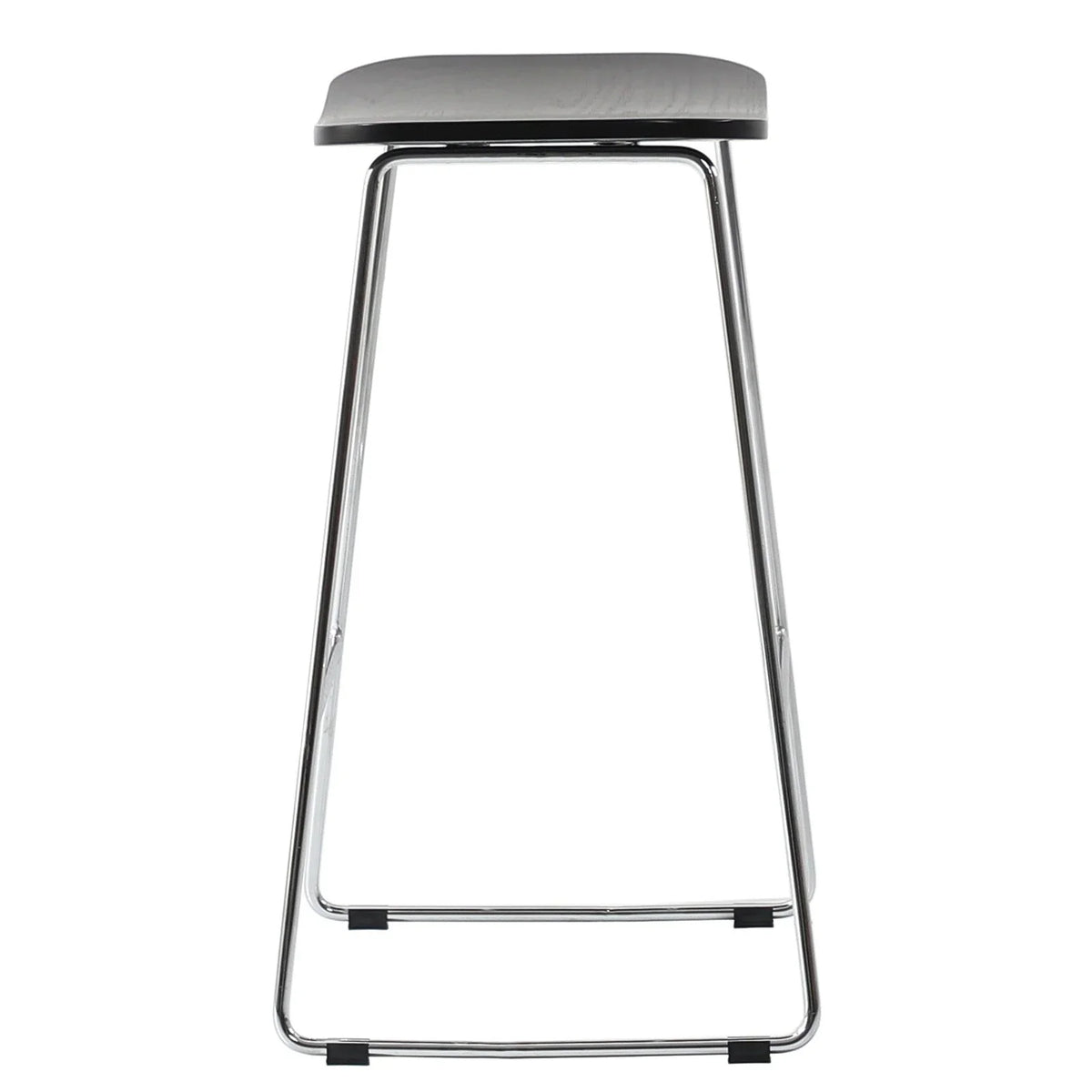 Melrose Modern Wood Counter Stool With Chrome Frame - Elax Furniture