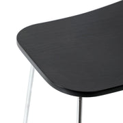 Melrose Modern Wood Counter Stool With Chrome Frame - Elax Furniture