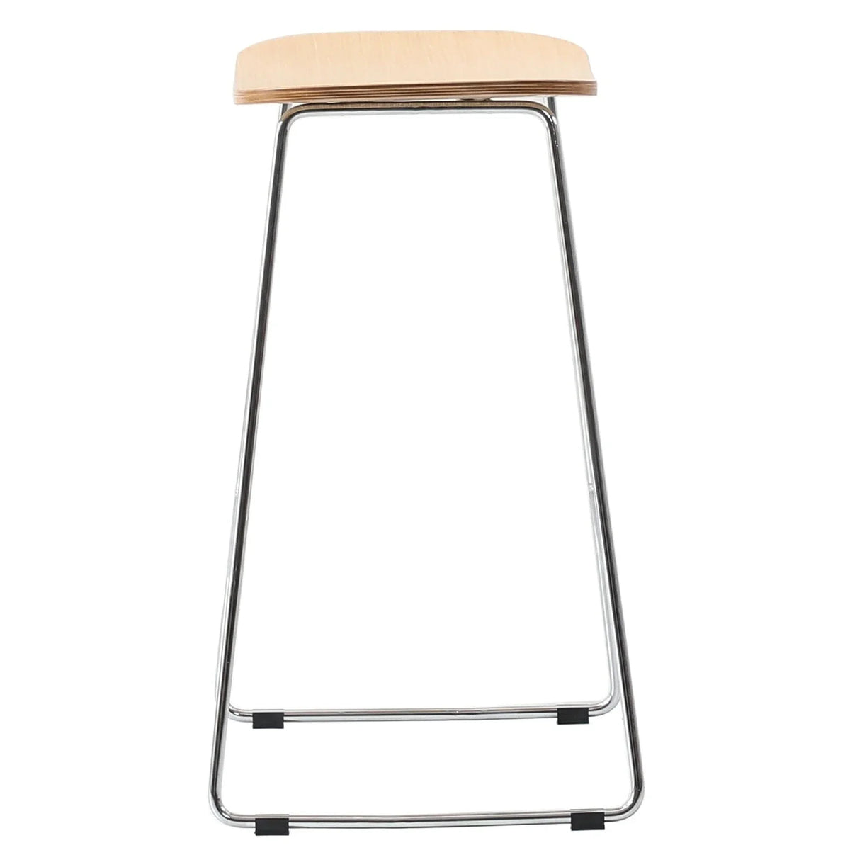 Melrose Modern Wood Counter Stool With Chrome Frame - Elax Furniture