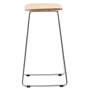 Melrose Modern Wood Counter Stool With Chrome Frame - Elax Furniture