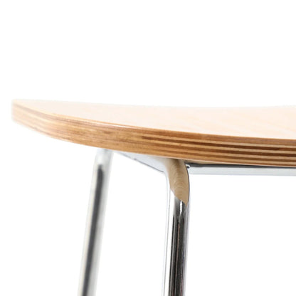 Melrose Modern Wood Counter Stool With Chrome Frame - Elax Furniture