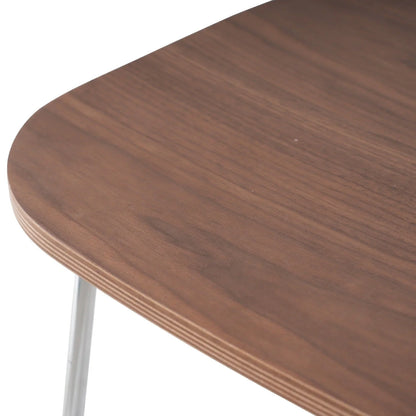 Melrose Modern Wood Counter Stool With Chrome Frame Set of 2 - Elax Furniture