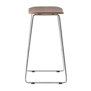 Melrose Modern Wood Counter Stool With Chrome Frame - Elax Furniture