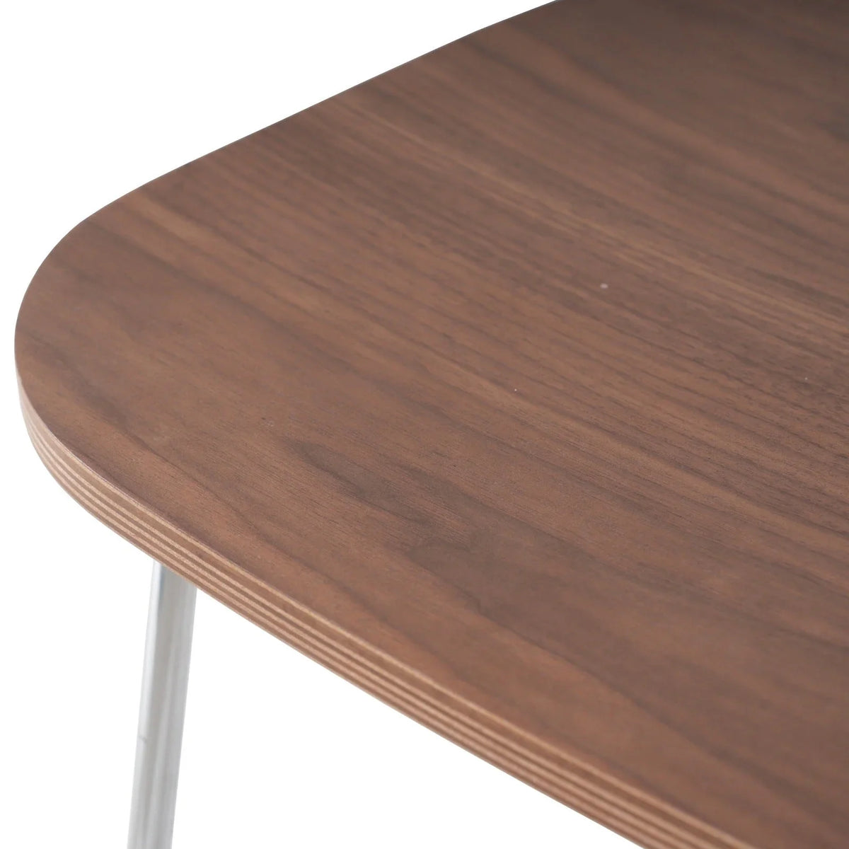 Melrose Modern Wood Counter Stool With Chrome Frame - Elax Furniture