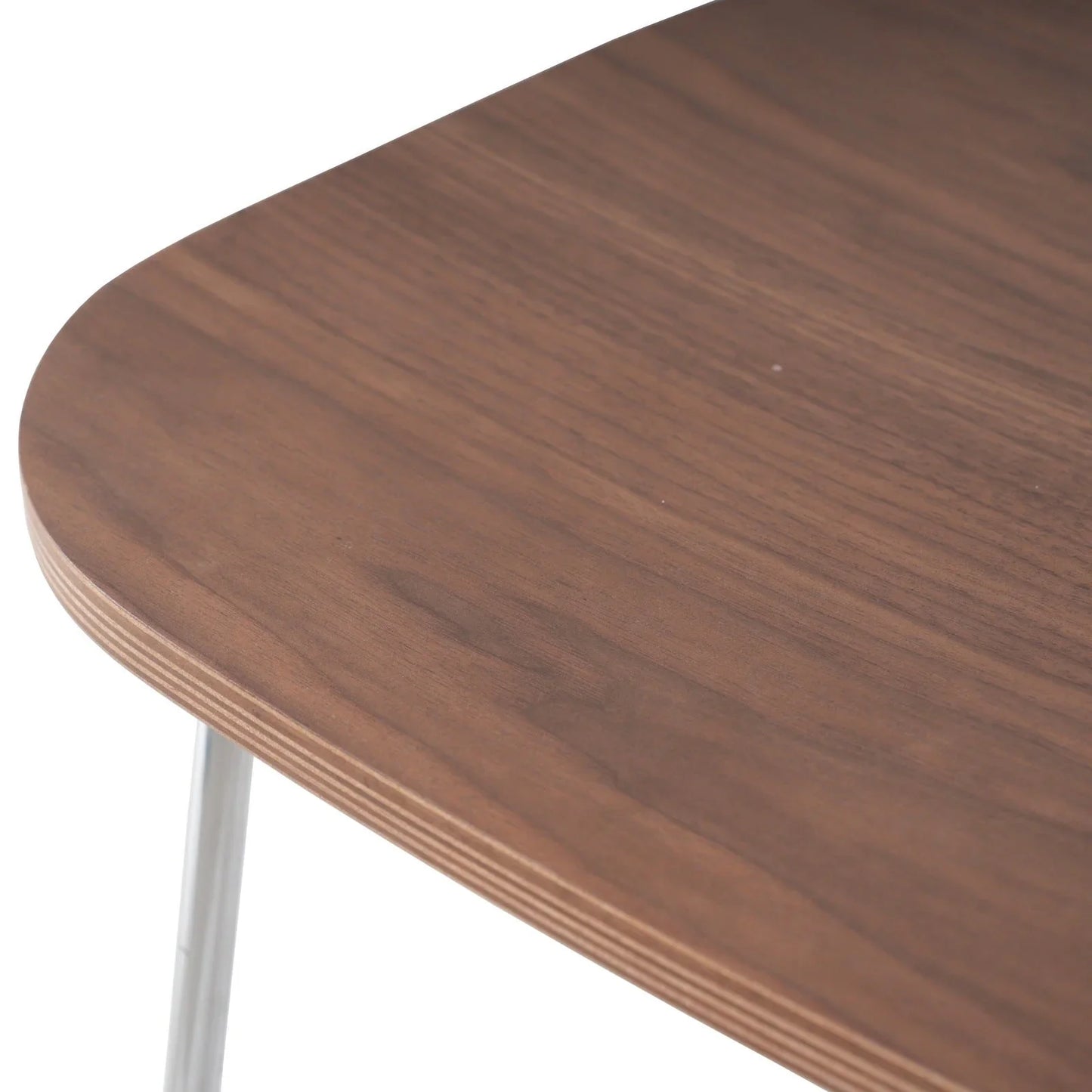 Melrose Modern Wood Counter Stool With Chrome Frame - Elax Furniture