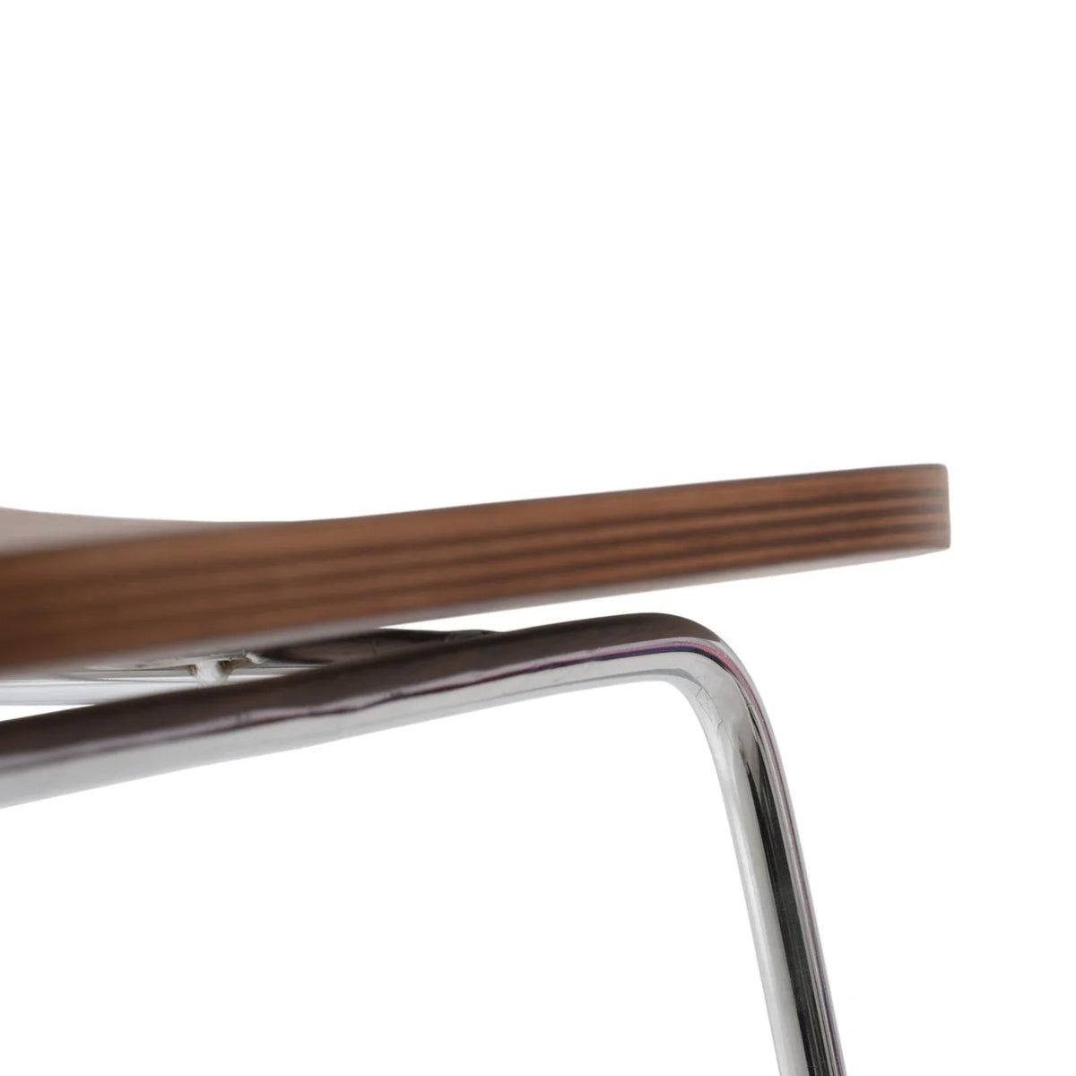 Melrose Modern Wood Counter Stool With Chrome Frame - Elax Furniture