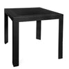 Mace Weave Design Square Dining Table in Polypropylene Plastic